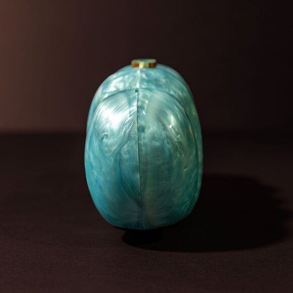 Verano Hill Novalie Acrylic Clutch - Sky Blue NWOT - Picture 5 of 5